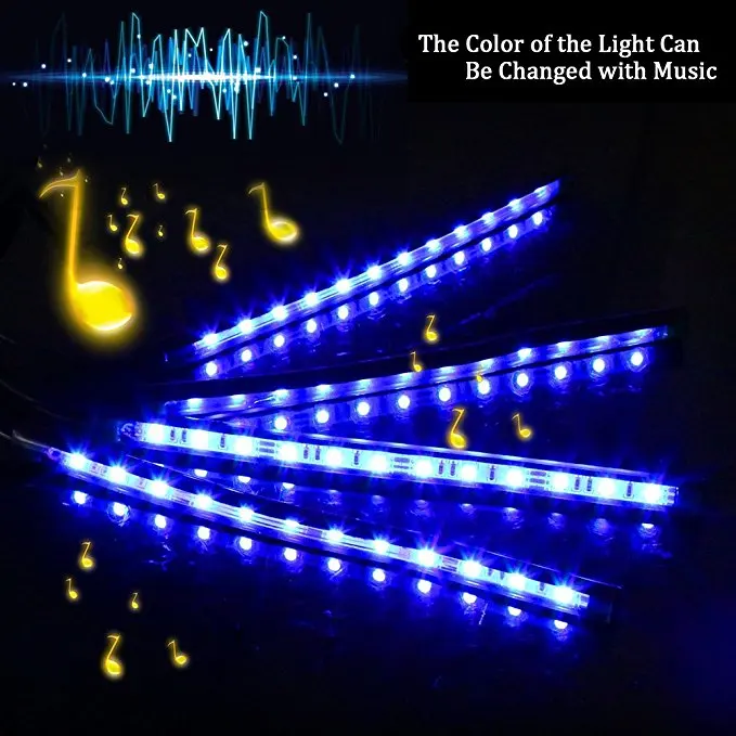 RGB декоративный напольный светильник для салона автомобиля Умный