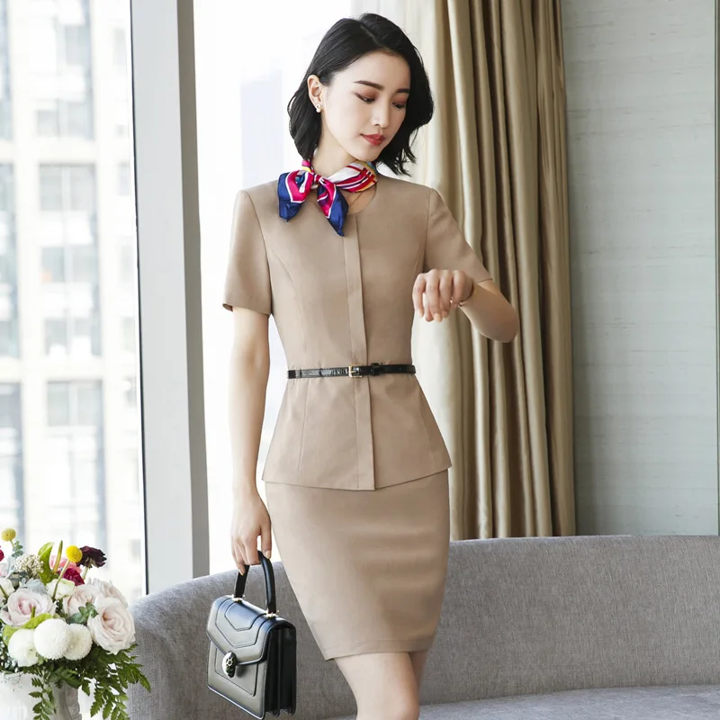 Новинка 2019 женский модный деловой костюм пиджак и облегающая юбка Женский