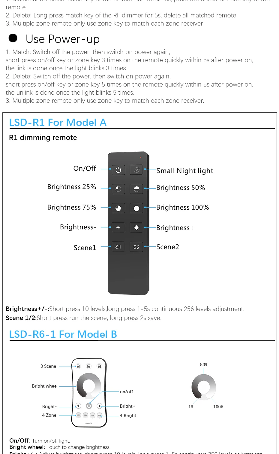 Triac Dimmer LED 220V 230V 100V AC Wireless RF Dimmable with 2.4G Remote Dimmer 220V Controller for LED Bulbs Lamps