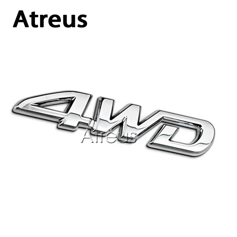 Металлические стикеры Atreus 3D 4WD 4x4 для стайлинга автомобиля металлические Стикеры