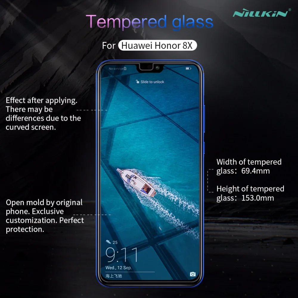 Huawei Honor 8X стеклянная пленка Nillkin H+ PRO 2.5D Защитная пленка для экрана Защитное стекло для телефона huawei Honor 8X