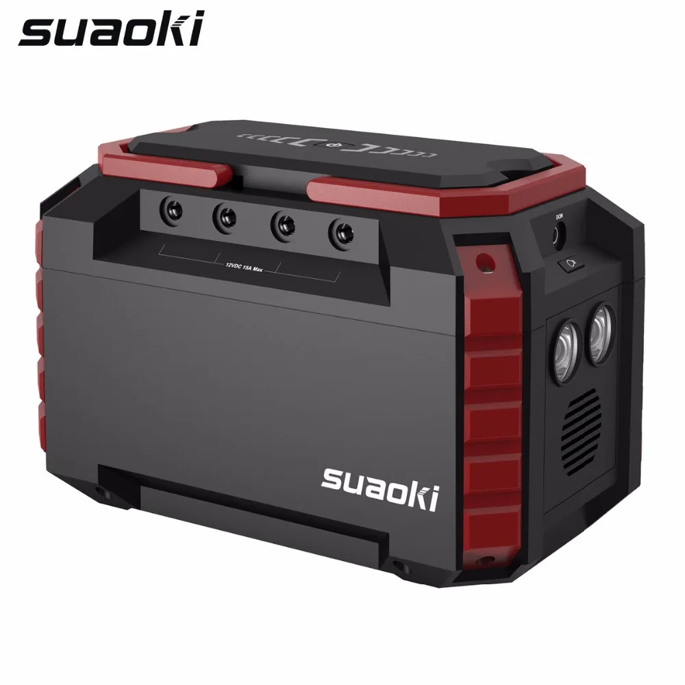 Suaoki S270 150Wh портативная электростанция, мини-аккумулятор с 2 портами переменного тока, 4 портами постоянного тока для кемпинга, путешествий, аварийное автомобильное пусковое устройство
