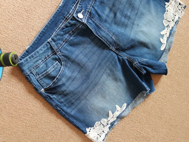 Летние женские модные свободные джинсовые шорты с завышенной талией тонкие