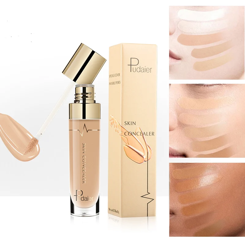 Жидкий консилер Pudaier крем 22 цвета основа под тени для век тональный водостойкий