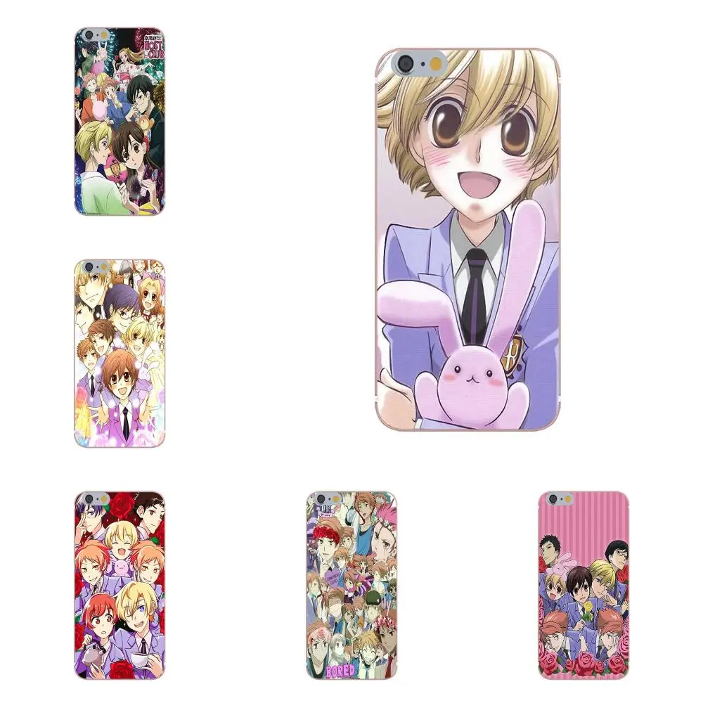 Oedmeb Мягкий ТПУ чехол с художественным принтом для Apple iPhone 4 4S 5 5C 5S SE 6 6S 7 8 Plus X Ouran