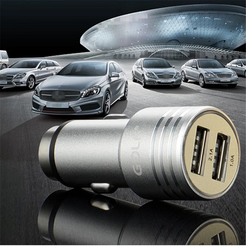 Автомобильное зарядное устройство GOLF Dual USB для iPhone Samsung LG Xiaomi мобильный телефон