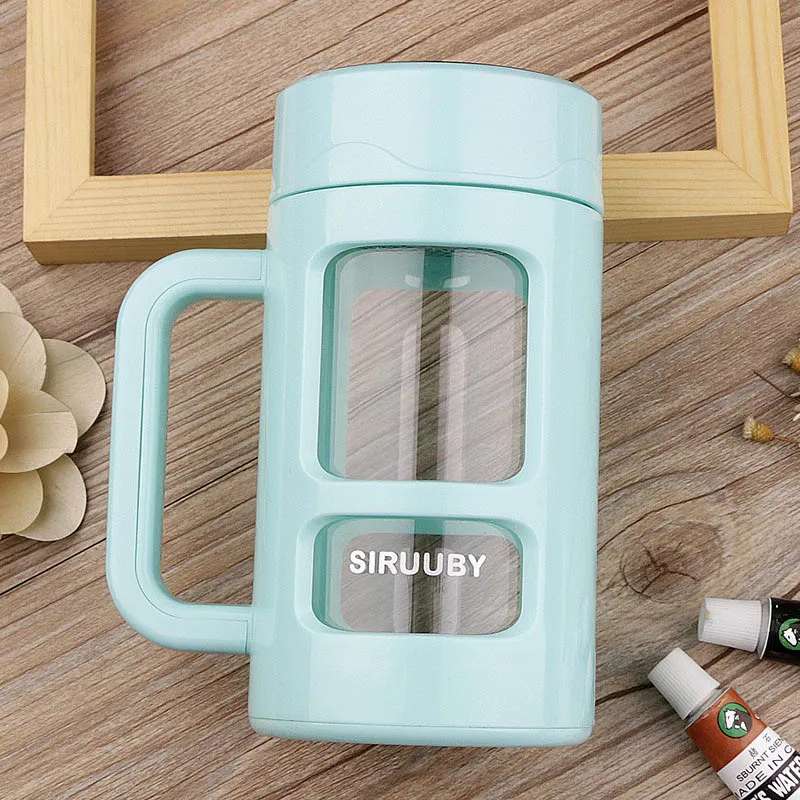 420ml Portable Glass Water Bottles Outdoor Space Bottle Sports Leak-proof Bike Climbing Gift | Дом и сад