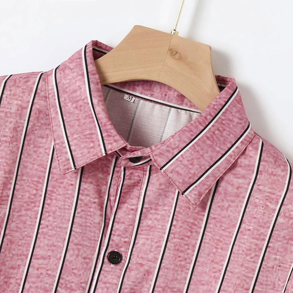 Высококачественная Мужская модная бамбуковая хлопковая Повседневная полосатая