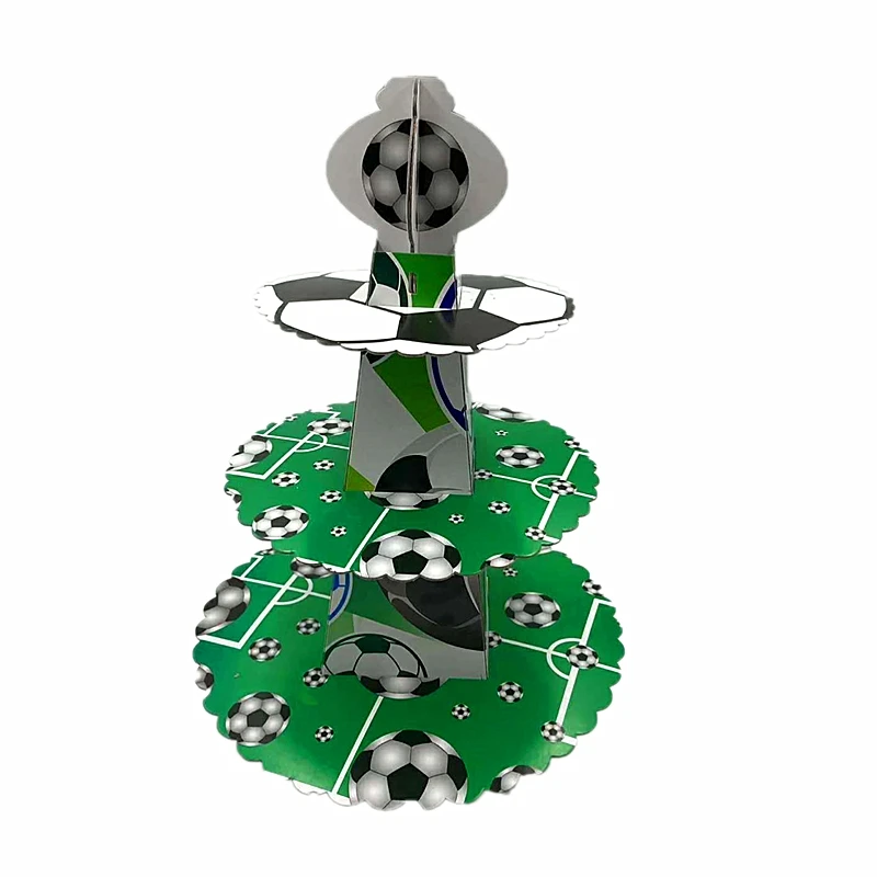 Football 1 комплект, 3-ярусный эльф, фея Динь-Динь, украшение для дня рождения, 3 ярусный торт, подставка для душа, принадлежности для детей, подставка для кексов, конфета-бар - Цвет: Football