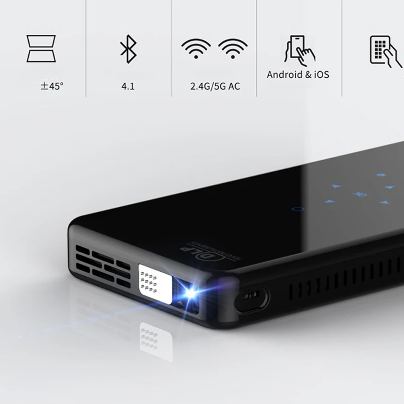 Мини проектор 1080P с поддержкой Wi Fi и Bluetooth|Аксессуары для проекторов| |