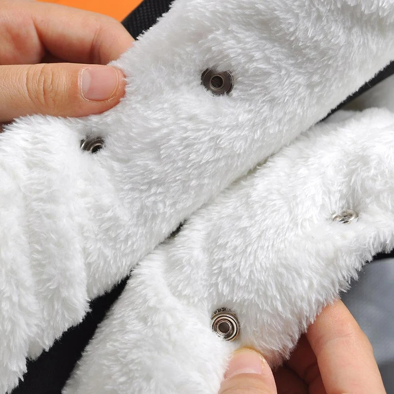 Теплая прогулочная коляска handmuff Детская Коляска теплые меховые флисовые