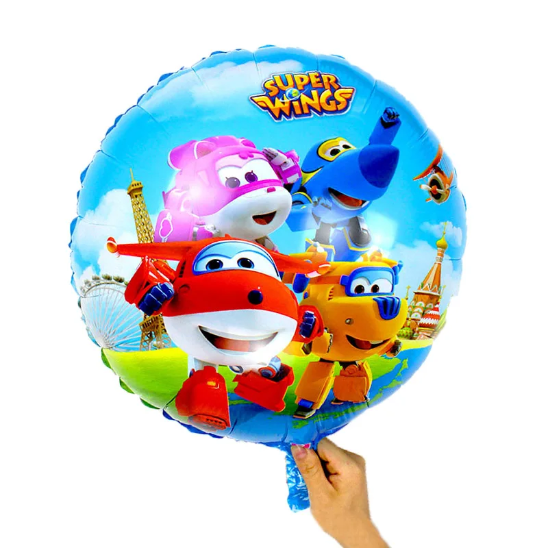 

50pcs/lot 18inch Super Wings Balloon Jett balloons Super Wings toys Birthday Party Decorations kids toys globos supplies 45*45cm