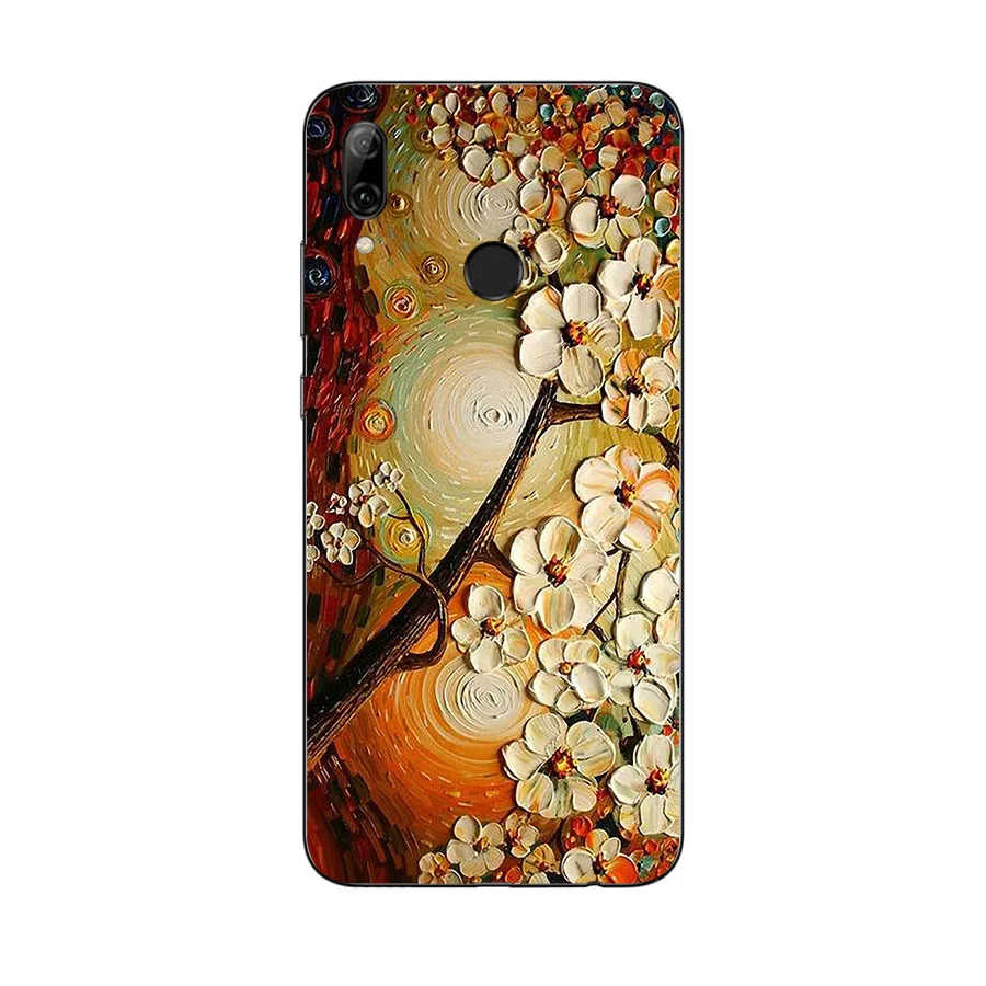 Для huawei P Smart 2019 мягкий чехол для телефона TPU силиконовый защитный с принтом крышка