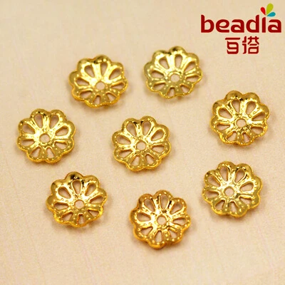 Большая распродажа золотой серебряный бронзовый родиевый полый цветок