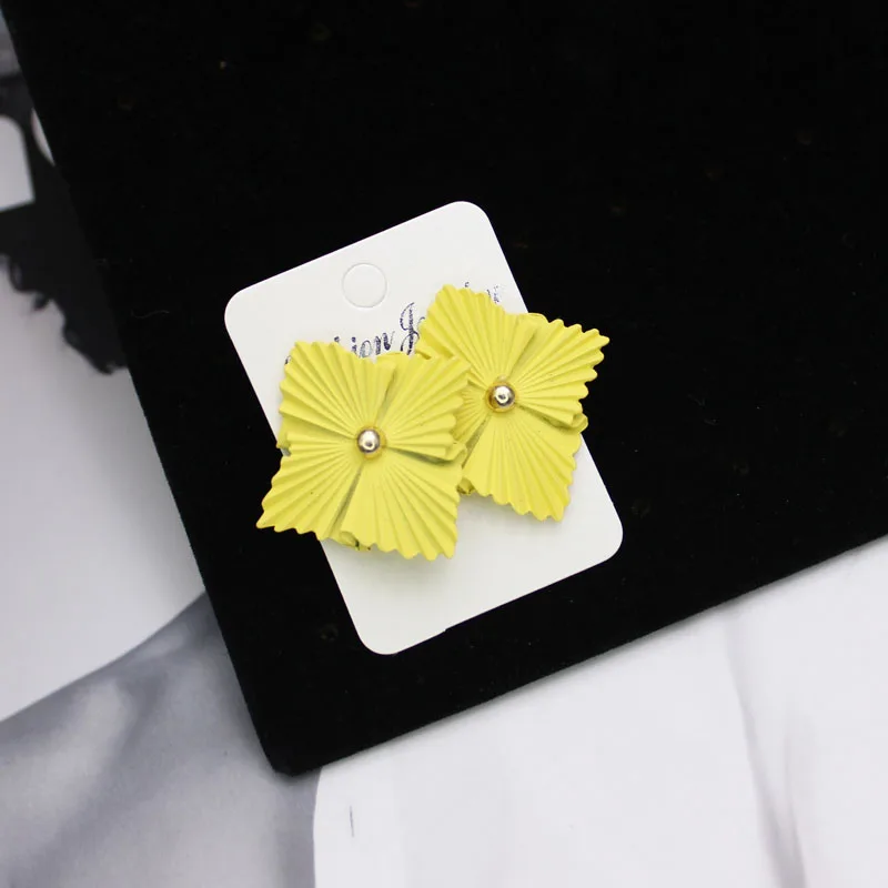 Shiny Side New Fashion Brand Jewelry Irregular Flower Stud Earrings for Women Statement Gift Elegant Free Shipping | Украшения и