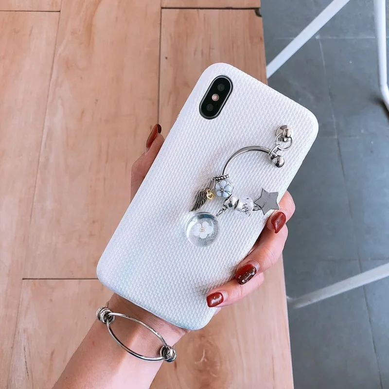 Роскошный модный подвесной чехол для iPhone X 6 XS 6S 7 8 XR MAX мягкий пластиковый Plus