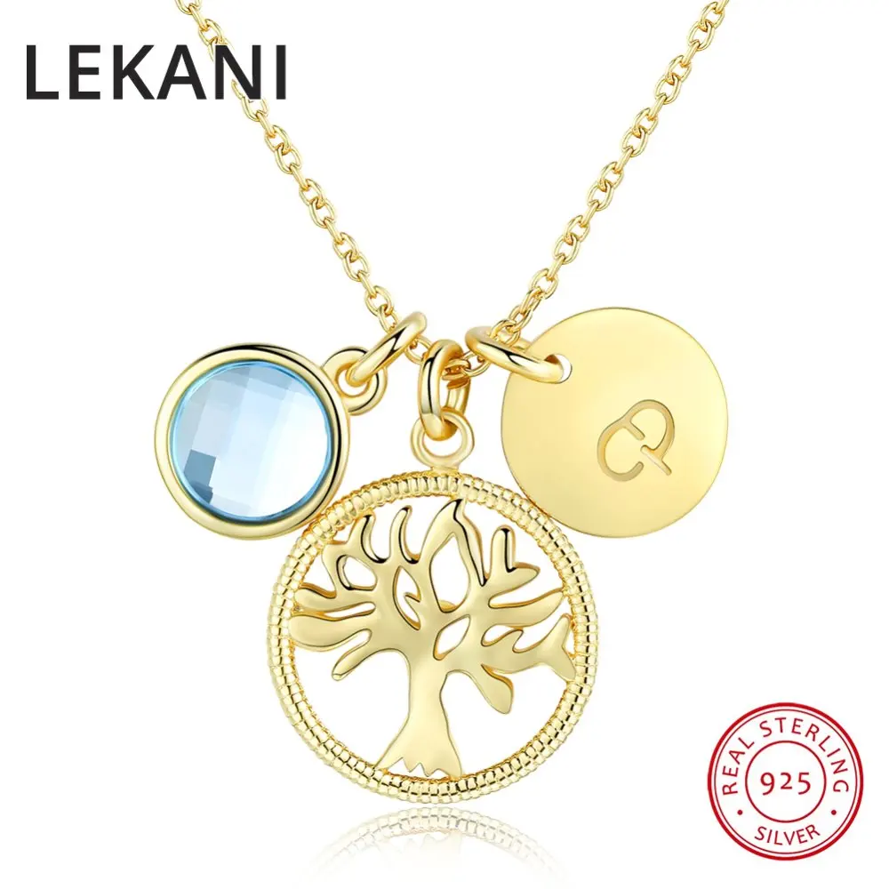 Кулон LEKANI с голубыми кристаллами Swarovski ожерелье кулоном сделай сам модные
