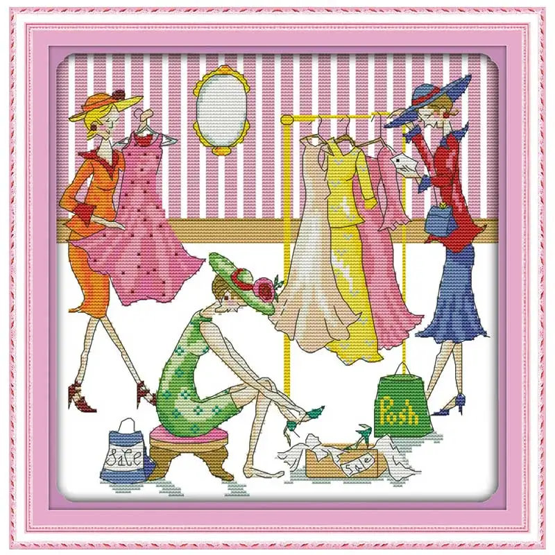 Happy shopping Pattern Счетный крест 11CT 14CT набор крестиков оптом мультяшный вышивка