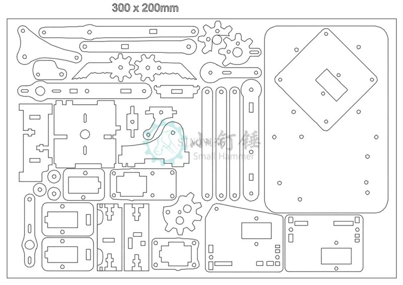 Абсолютно DIY акриловый робот рука робот коготь arduino набор 4DOF игрушки механический захват манипулятор DIY для детей подарок