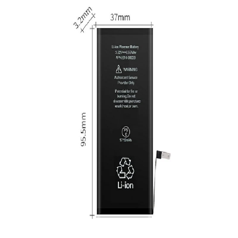 Battery For iPhone 6S Li-ion Replacement Batteries 1725mAh High Capacity Retail Package | Электроника