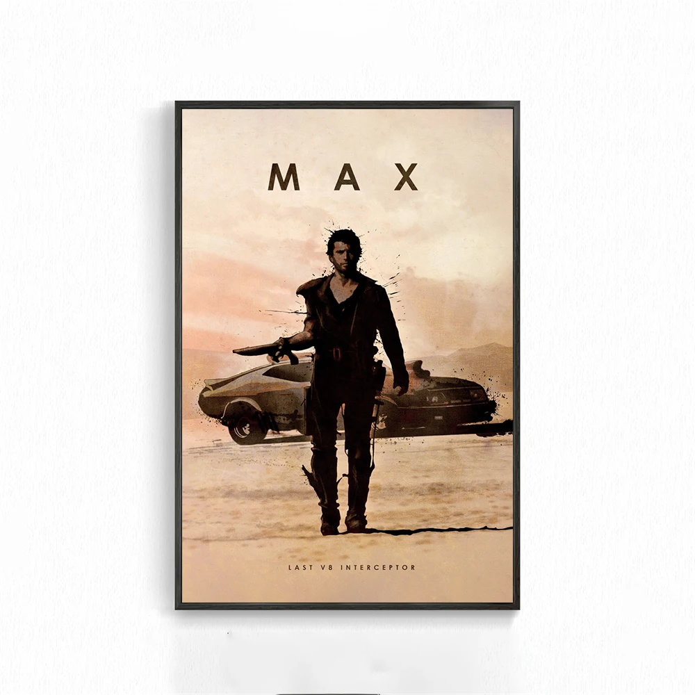 Светло-серый Настенные художественные Ретро картины на холсте James Bond Max Классические Постеры и принты настенные картины для гостиной домашний декор - Цвет: Светло-серый