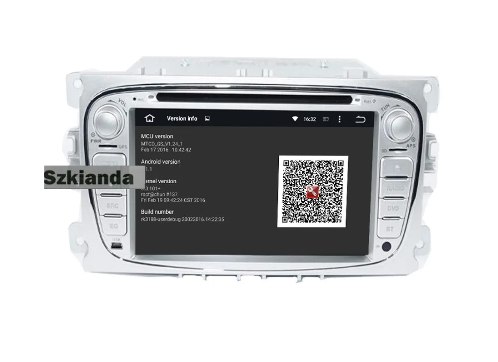 2Din 7 Дюймов В Тире Android 5.1 Dvd-плеер Автомобиля Для Ford Mondeo S-max C-max Galaxy Quad Core Wifi GPS