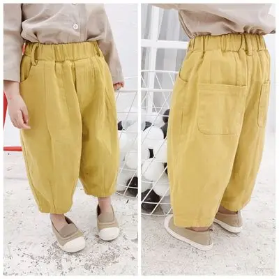 

Children's Casual Pants 2019 Spring Summer New Baby Clothes Kids Boys Casual Harem Pants Toddler Girls Solid Trousers 1-6 Years