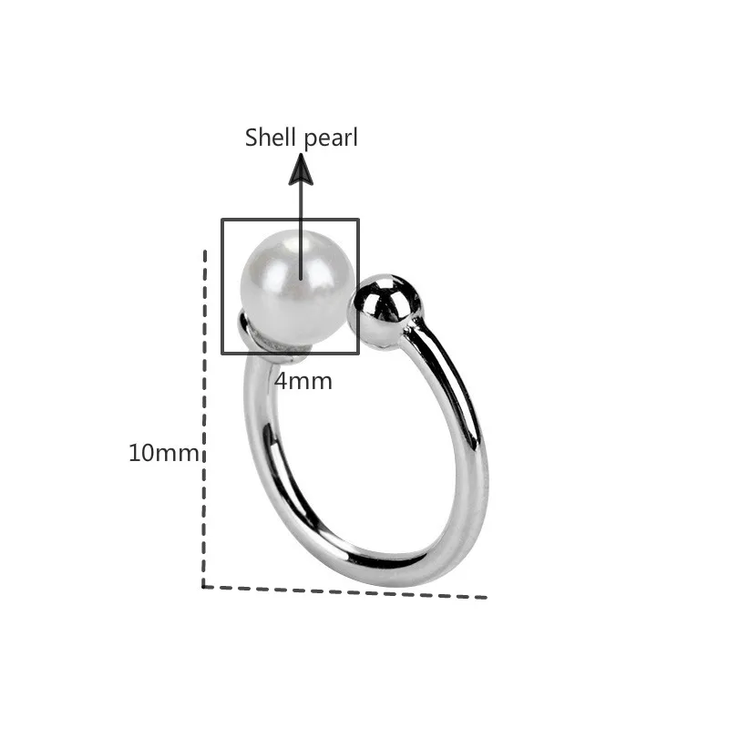

Flyleaf Earless Hole Simple Shell Pearl Clip On Earrings For Women Fine Jewelry Earings Fashion Real 925 Sterling Silver Wedding