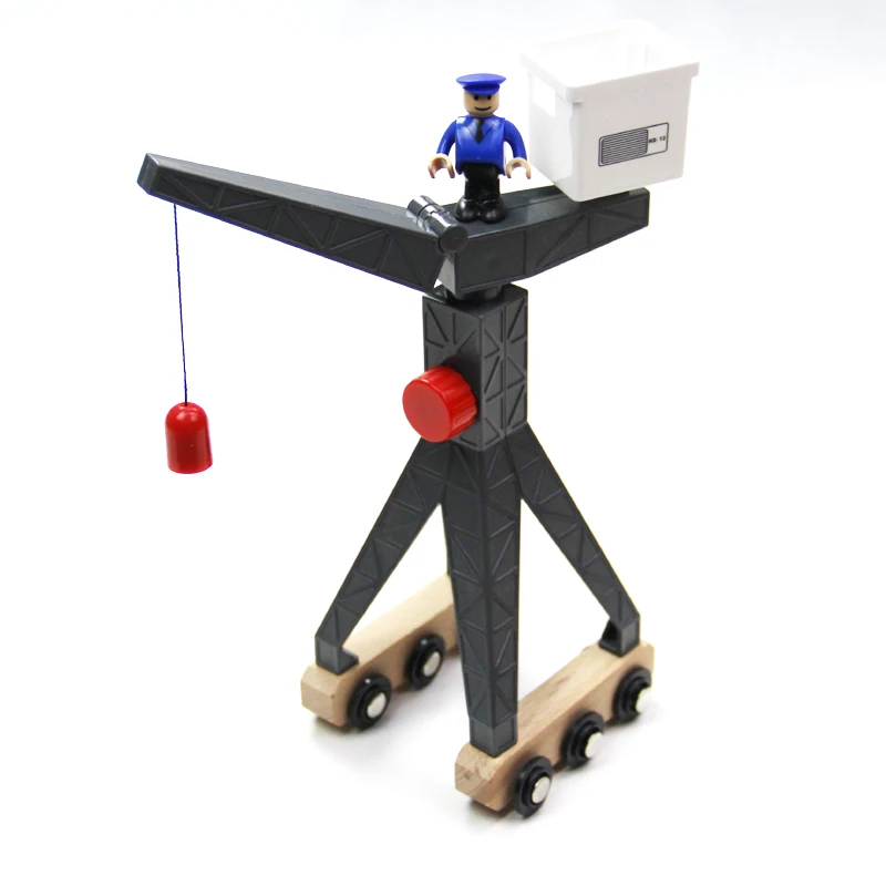 EDWONE деревянный пластиковый движущийся кран с мужским буковым железнодорожным