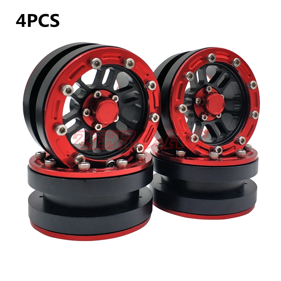 Металлическое колесо для ROCK CRAWLER 1 9 дюйма Beadlock AXIAL SCX10 TRX 4 9SCX10 II JEEP RC CAR шт.|Детали и