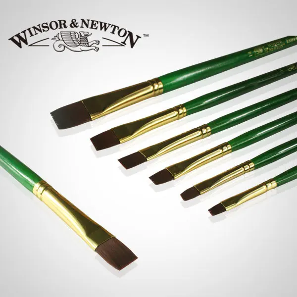 Winsor &amp Newton Экстра тонкий акрил масляная краска Бурш. художественная кисть набор.