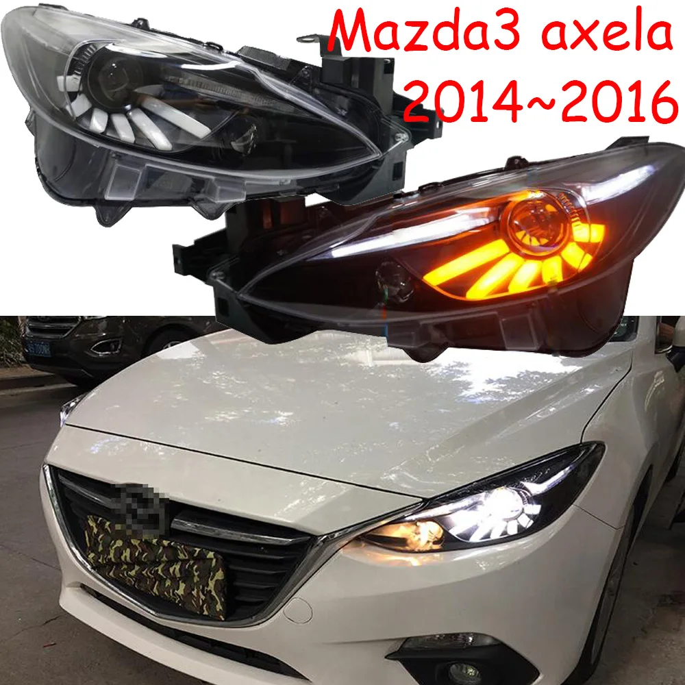 Автомобильный Стайлинг, Головной фонарь для Mazda 3, фара,, лет, Мазда 3, axela, фары, Биксеноновая фара, светодиодный DRL, Автомобильные фары