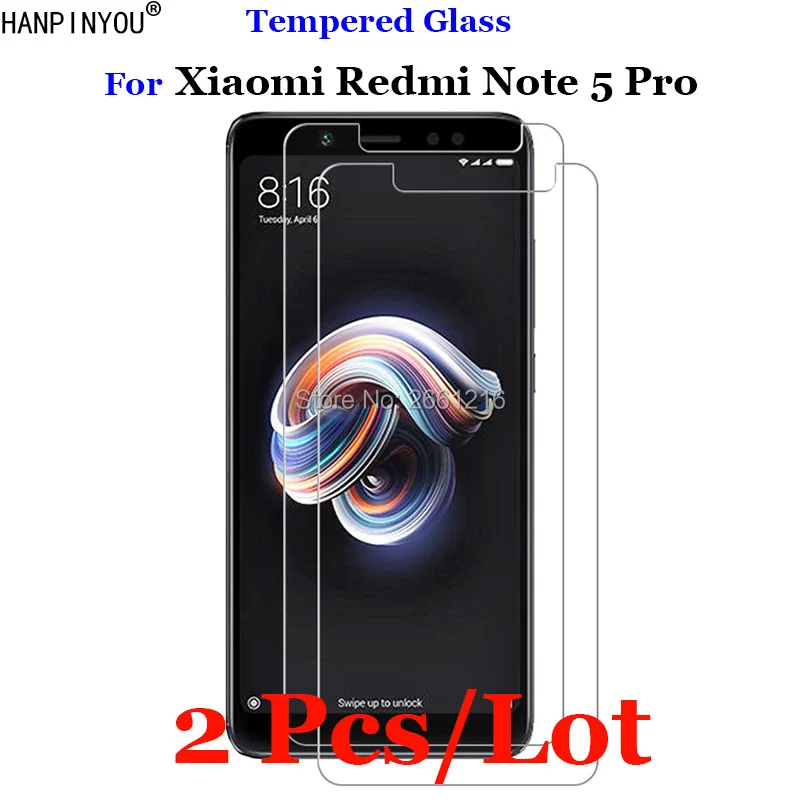

2 шт./лот для Xiaomi Redmi Note5 Pro закаленное стекло 9H 2.5D Премиум Защитная пленка для экрана Xiaomi Redmi Note 5 Pro 5,99"