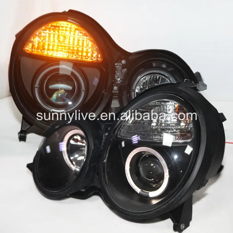 Передняя фара W210 E200 E230 E240 для Mercedes-Benz Black SN 1999-2001 | Автомобили и мотоциклы