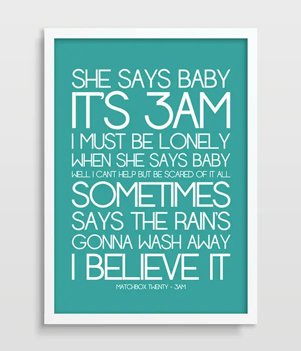 Song спичечный коробок двадцать 3 Настенный декор плакат подарок для Него мира