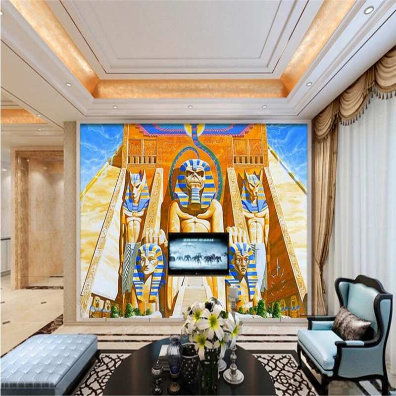 Египетские пирамиды wellyu Сфинкс телевизор диван фон на заказ большие свежие обои |