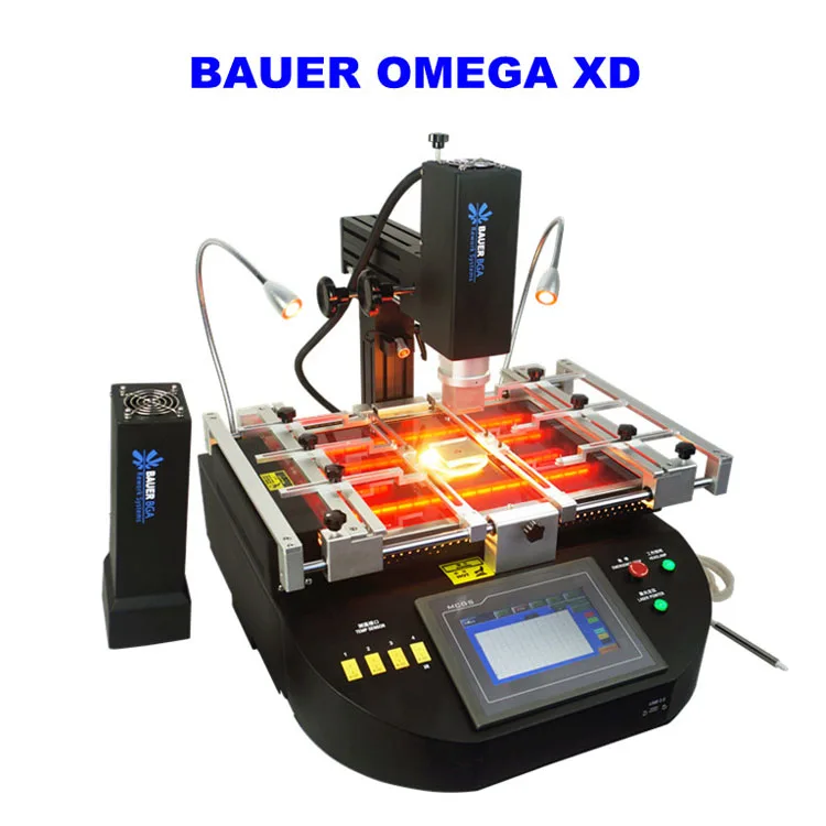 

no tax to Russia BAUER OMEGA XD Hot Air And IR 2 In 1 BGA Rework Station for mobiles bgs repair