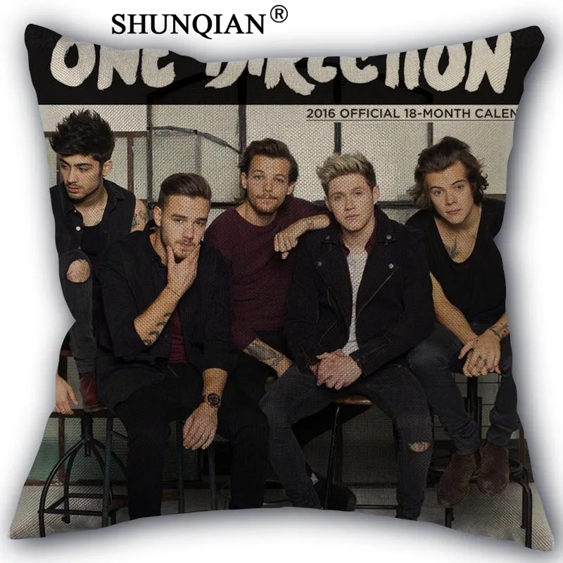 5 Изготовленная на заказ накидка для подушки, One Direction домашний текстиль площадь размером 45*45 см декоративное хлопковое белье, не выцветает и не наволочка Рождественский подарок - Цвет: 5