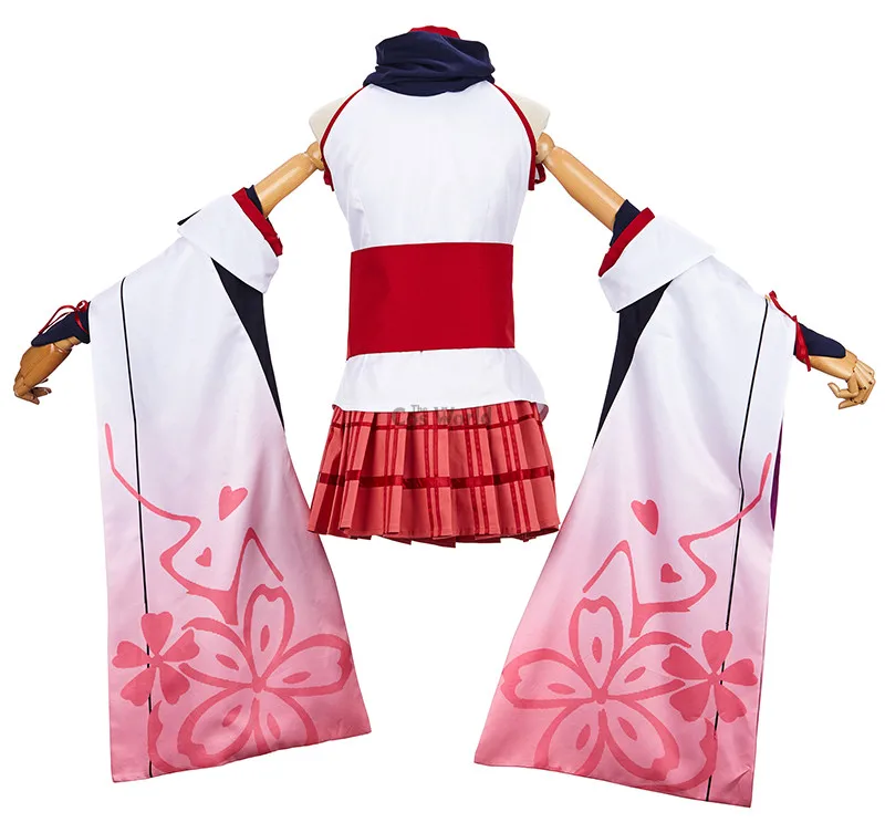 MmiHoYo Yae Sakura кимоно юката Униформа платье наряд игры костюмы для косплея |