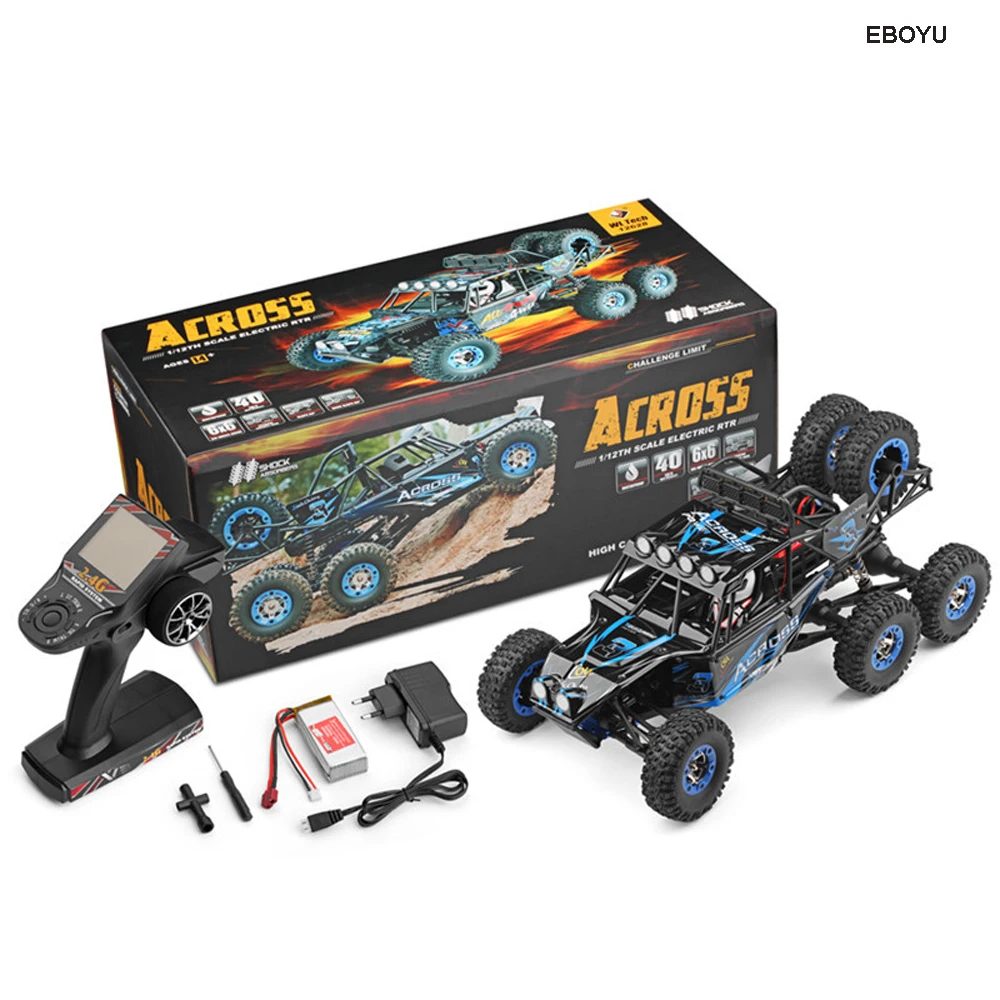 Wltoys 12628 1:12 RC автомобиль 2,4G 40 км/ч 6WD Электрический внедорожный Рок Гусеничный альпинистский RC багги RC автомобиль RTR
