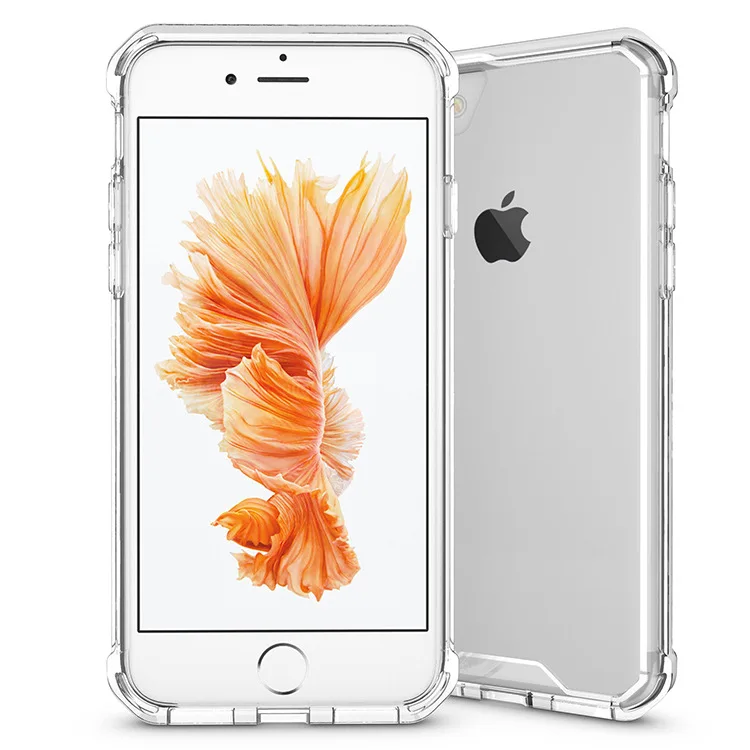 Новинка противоударный Прозрачный чехол для iPhone 7 plus прозрачный
