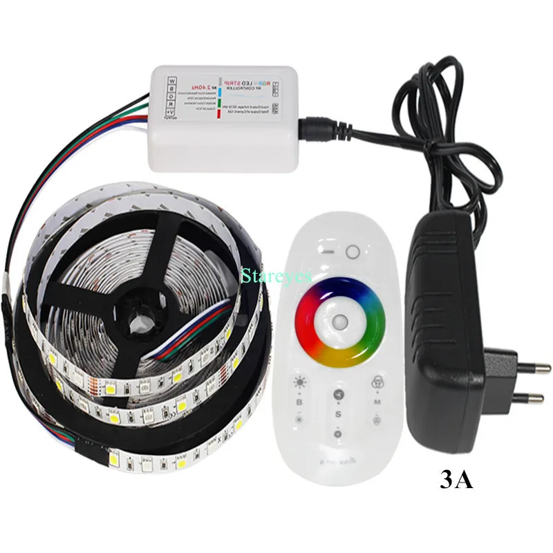 1 комплект SMD 5050 RGB RGBW 300 светодиодный 12 В IP20 IP65 водонепроницаемая светодиодная лента 5 м 10 м 15 м 20 м 25 м 30 м комплект гибких лент - Испускаемый цвет: 5M Strip kit