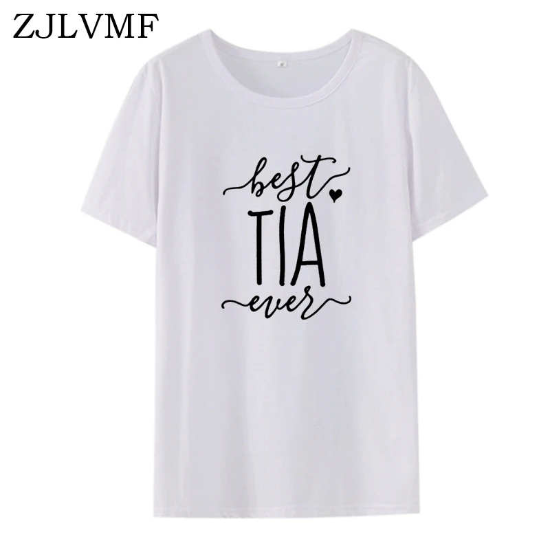 Zjlvmf лучшая футболка Tia Ever женщины-хипстеры Повседневная хлопковая модная женская