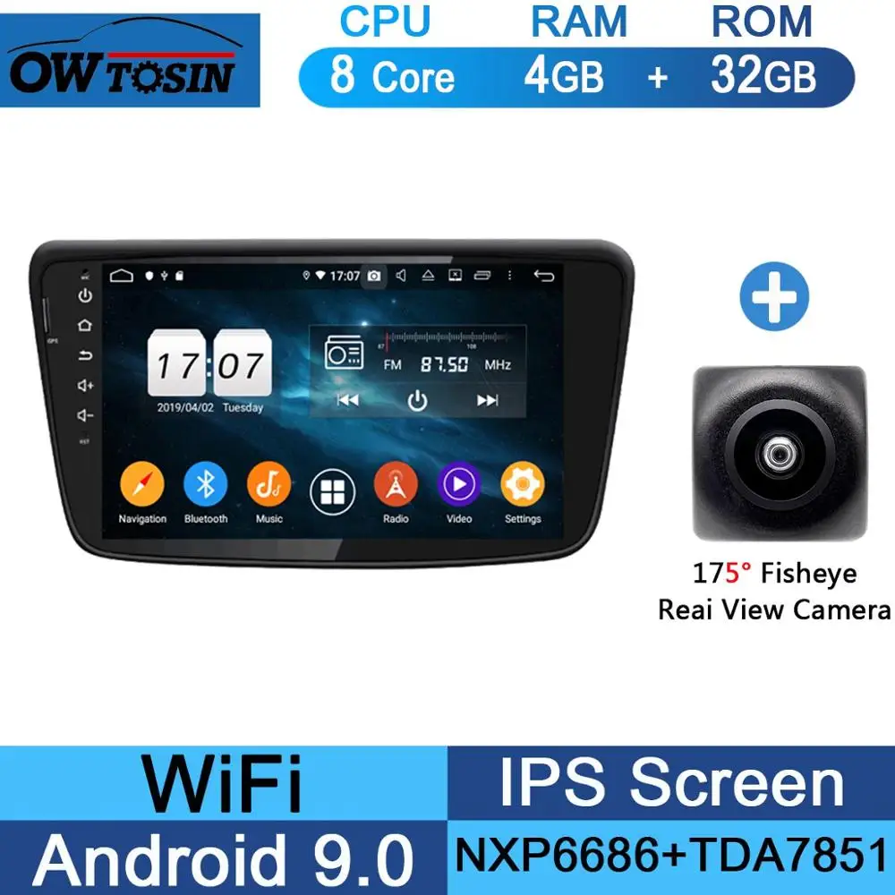 32G Fisheye Camera " ips 1920*1080 8 Core 4G+ 64G Android 9,0 Автомобильный мультимедийный плеер для Suzuki Baleno автомобиль радио gps CarPlay попугай BT - Цвет: 32G Fisheye Camera