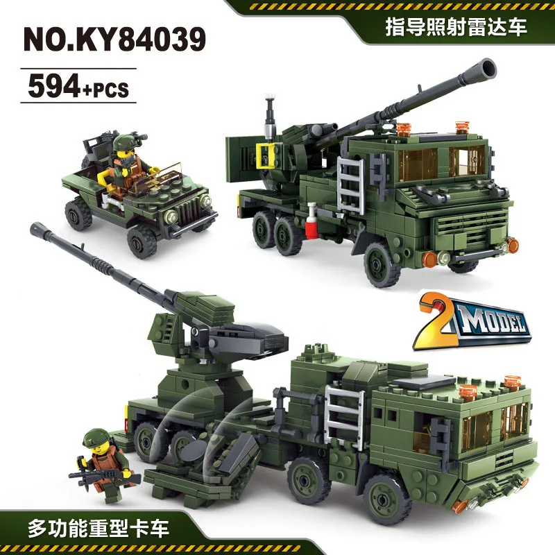 KAZI военные совместимые с legoed ww2 транспортные средства танки мировая война 1 2