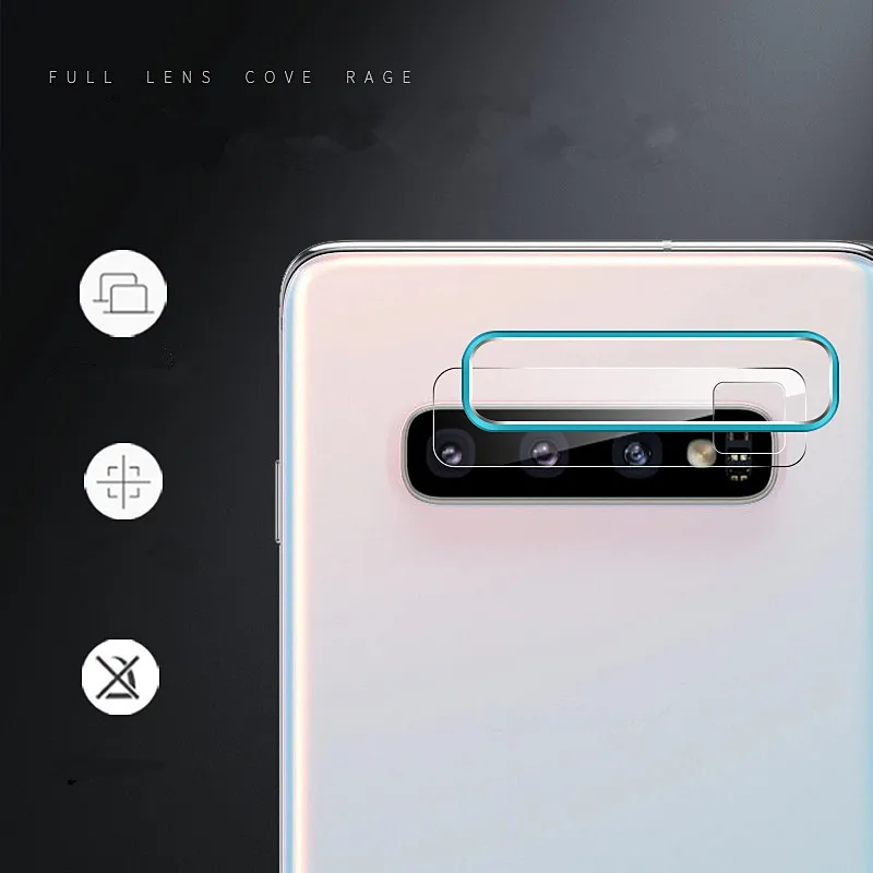 Алюминиевое кольцо для объектива камеры + Защитная пленка из закаленного стекла