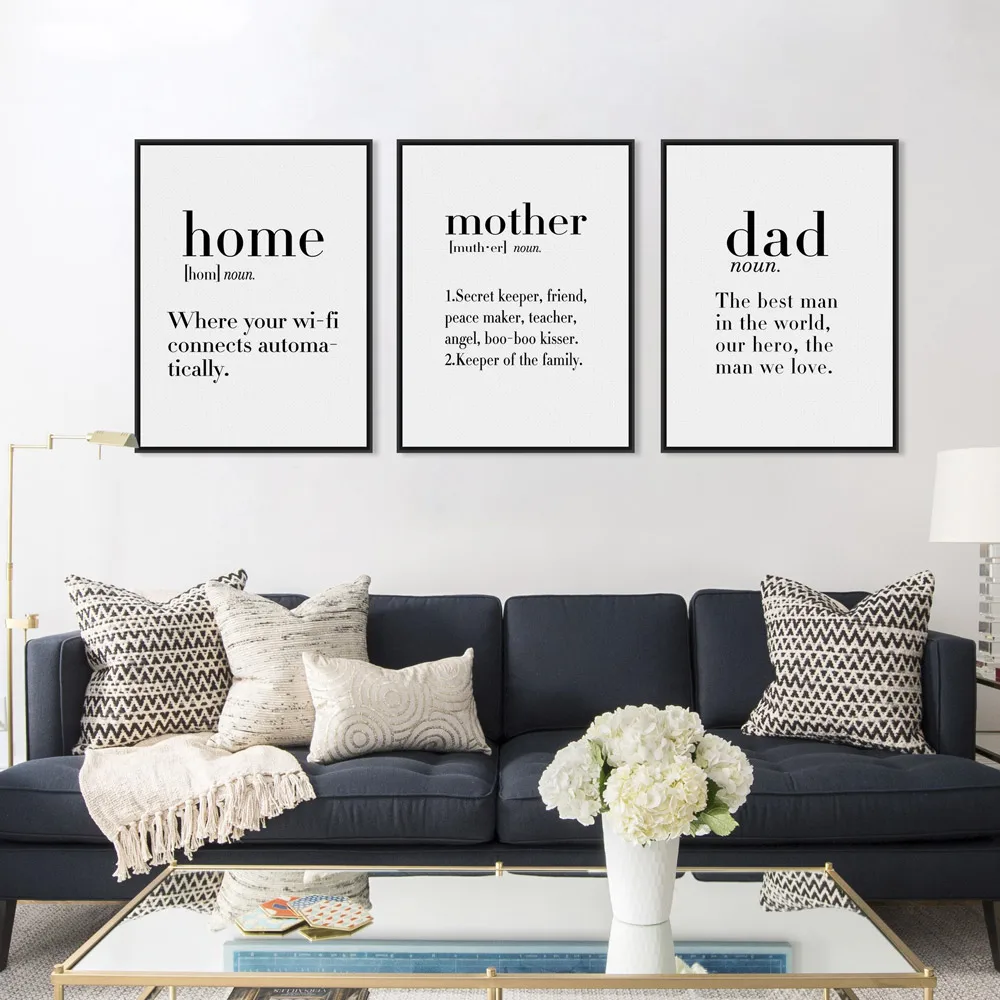 

Modern Relative Appellation List Black Poster Print A4 Baby Wall Picture Nordic Kawaii Kids Room Decor Canvas Painting No Frame