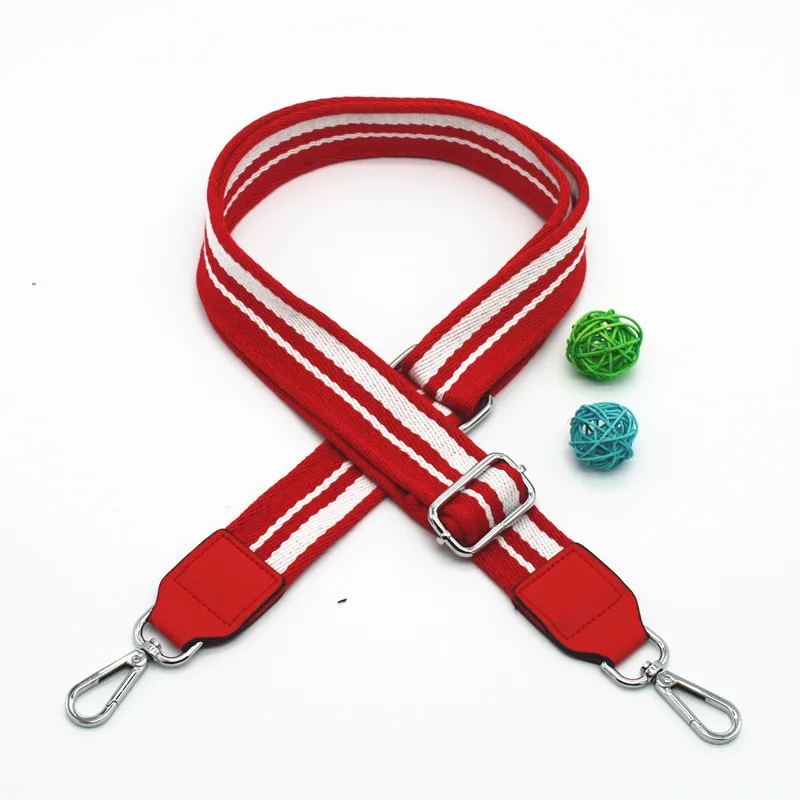 3.8cm Red-Silver 3,8 см Широкий холст ремень регулируемая полоса плетеные ручки для HandbagsBelt для женщин плечо Crossbody сумка ремень KZ151334 - Цвет: 3.8cm Red-Silver