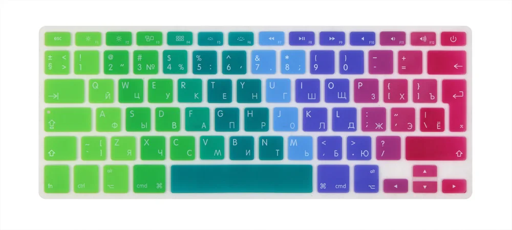 Чехол для клавиатуры с русским евро входом Mid 2009-Mid 2015 MacBook Pro 13 15 дюймов Retina/CD ROM A1502