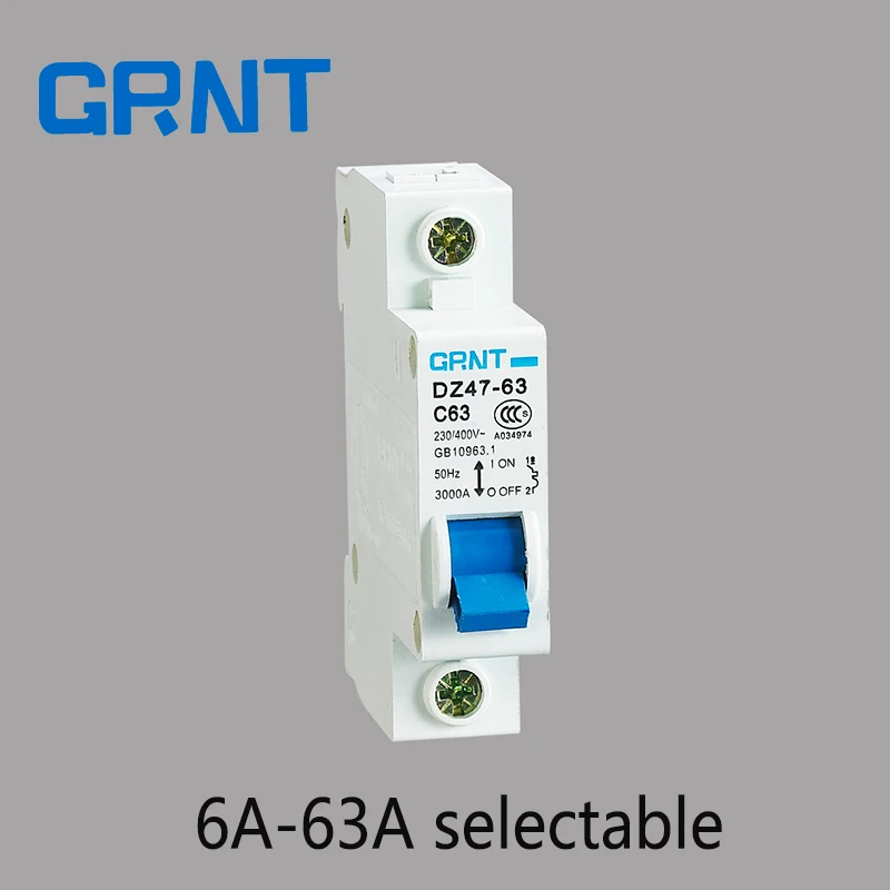 1P 6A 63A AC 230/400V автоматический выключатель MCB C curve 10A 16A 20A 25A 32A 40A 50A 63A|circuit breaker mcb|circuit